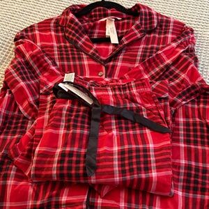 Victoria's Secret Red Plaid Pajama Set